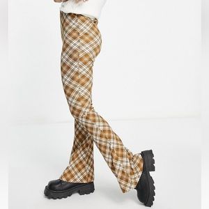 plaid flare pants | topshop